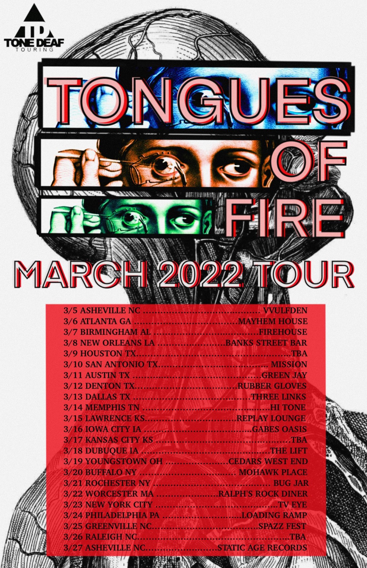 TONGUES OF FIRE Live Music Memphis Tonight Memphis Live Music Calendar