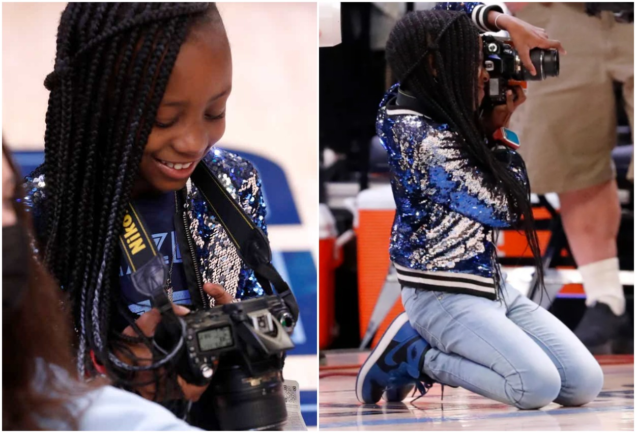 MEET THE 8-YEAR-OLD PHOTOGRAPHY SENSATION CAPTURING SNAPS OF THE NBA’S MEMPHIS GRIZZLIES