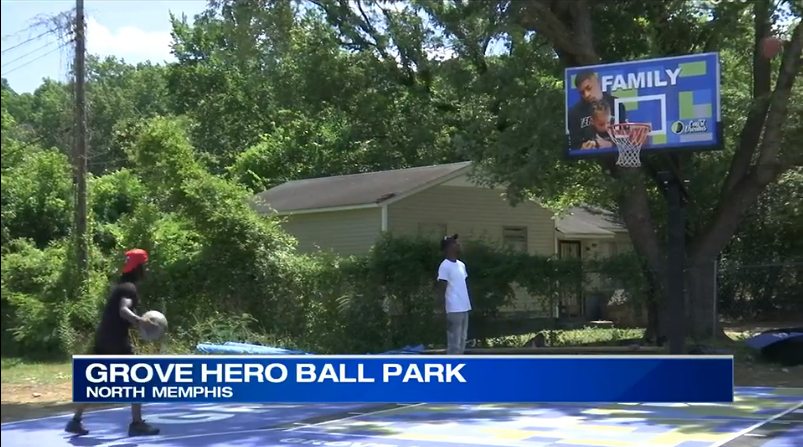 Local comedian brings basketball park for kids to Frayser community