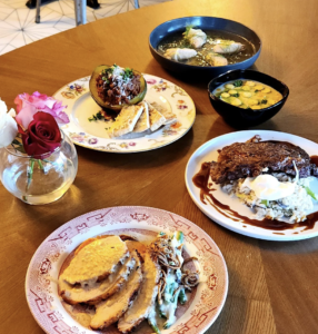 new restaurants in memphis - Ibis, plates of brunch food