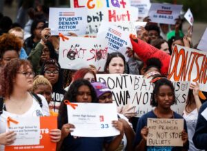 ‘Not one more:’ Crosstown High students walk out for gun reform