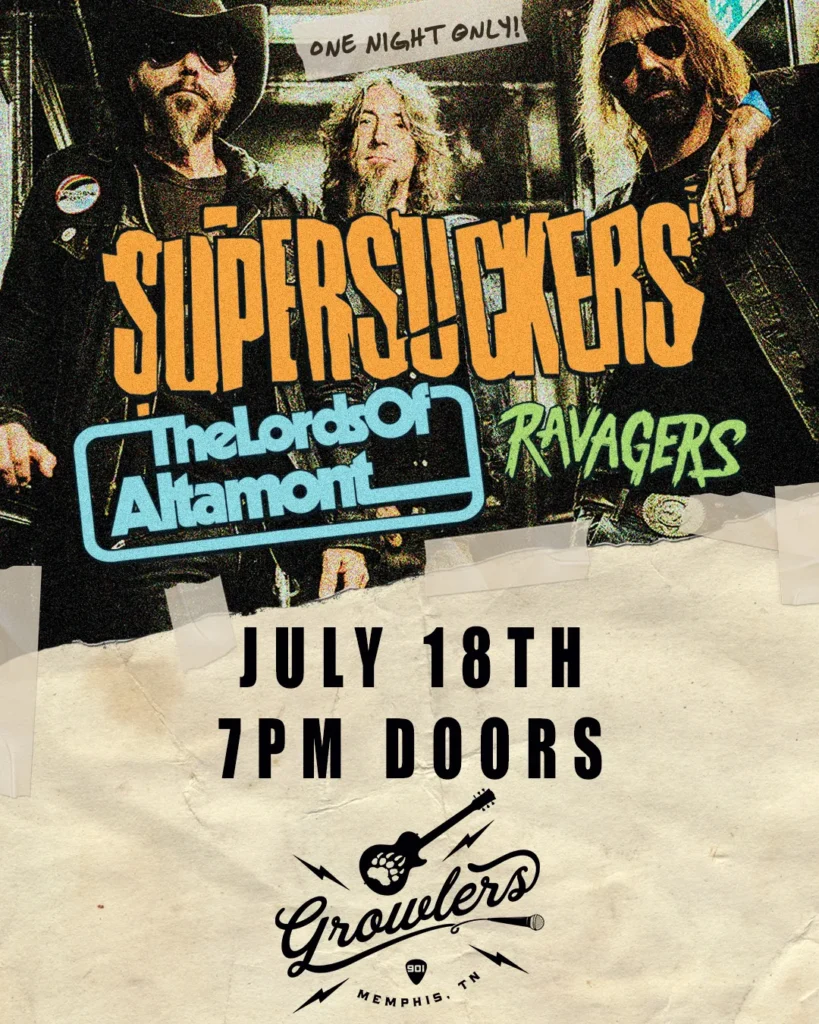 Supersuckers w/ The Lords of Altamont, Ravagers