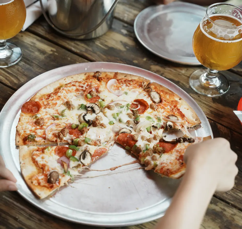 Pizza at Crosstown Brewing