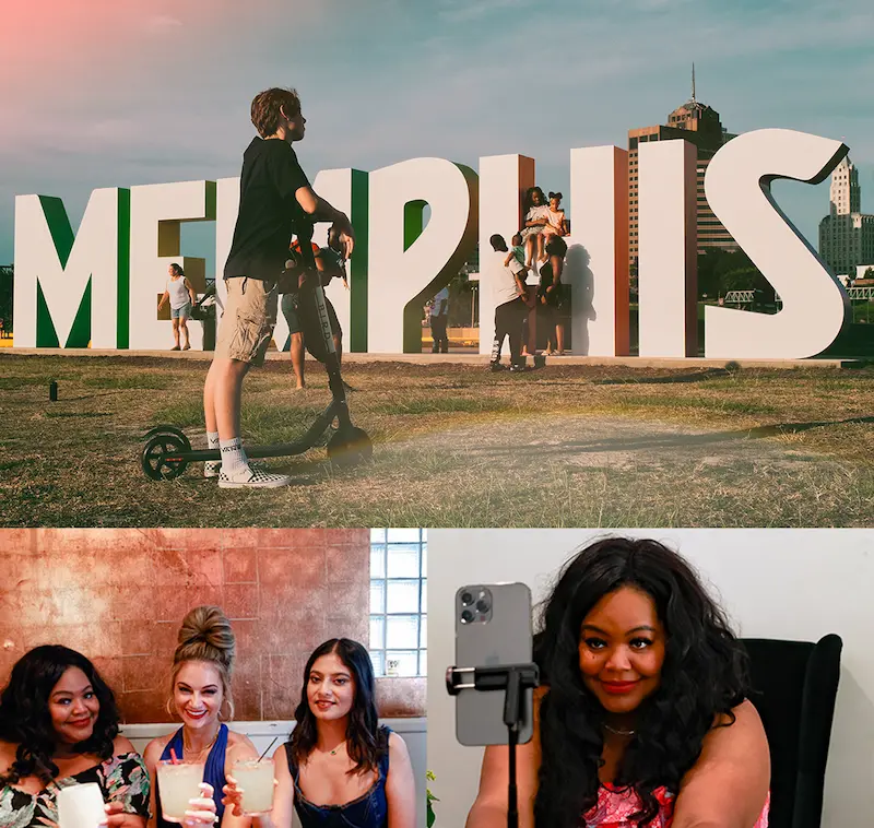 A collage of Memphis Ambassadors and Influencers