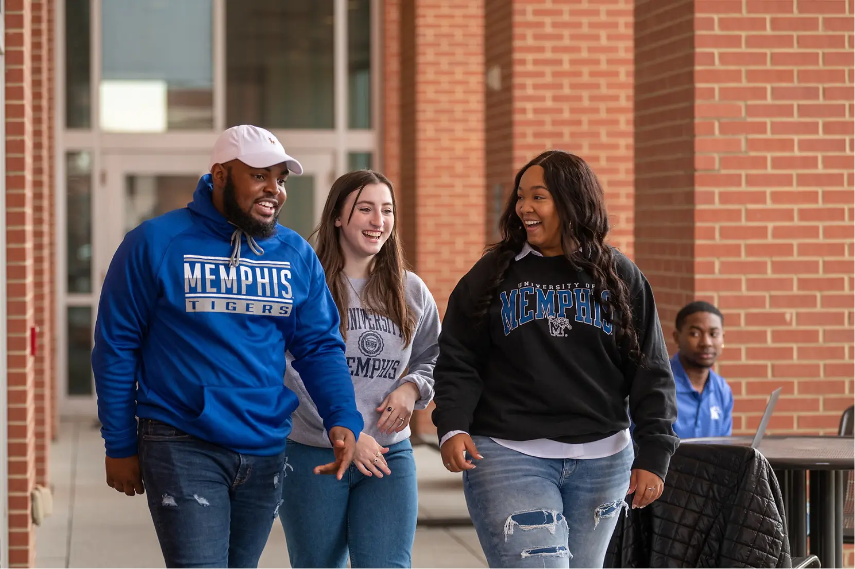 Students walking on campus